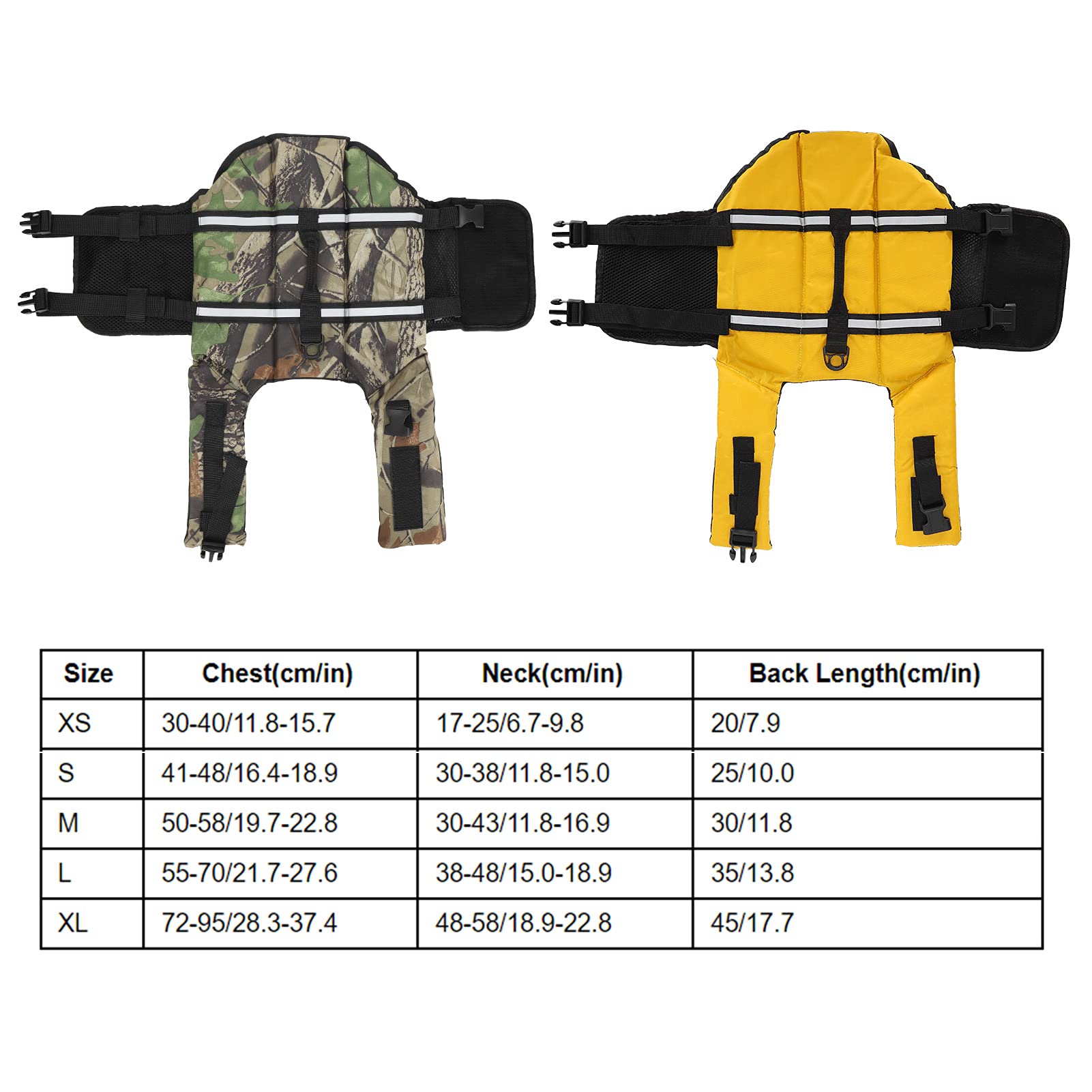 SYH&AQYE Maillot de Bain de sécurité pour Chien Gilet de Sauvetage pour Animaux de Compagnie Gilet de flottaison économiseur de Maillot de Bain pour Chiot sécurité de l'eau(XL-Jaune)