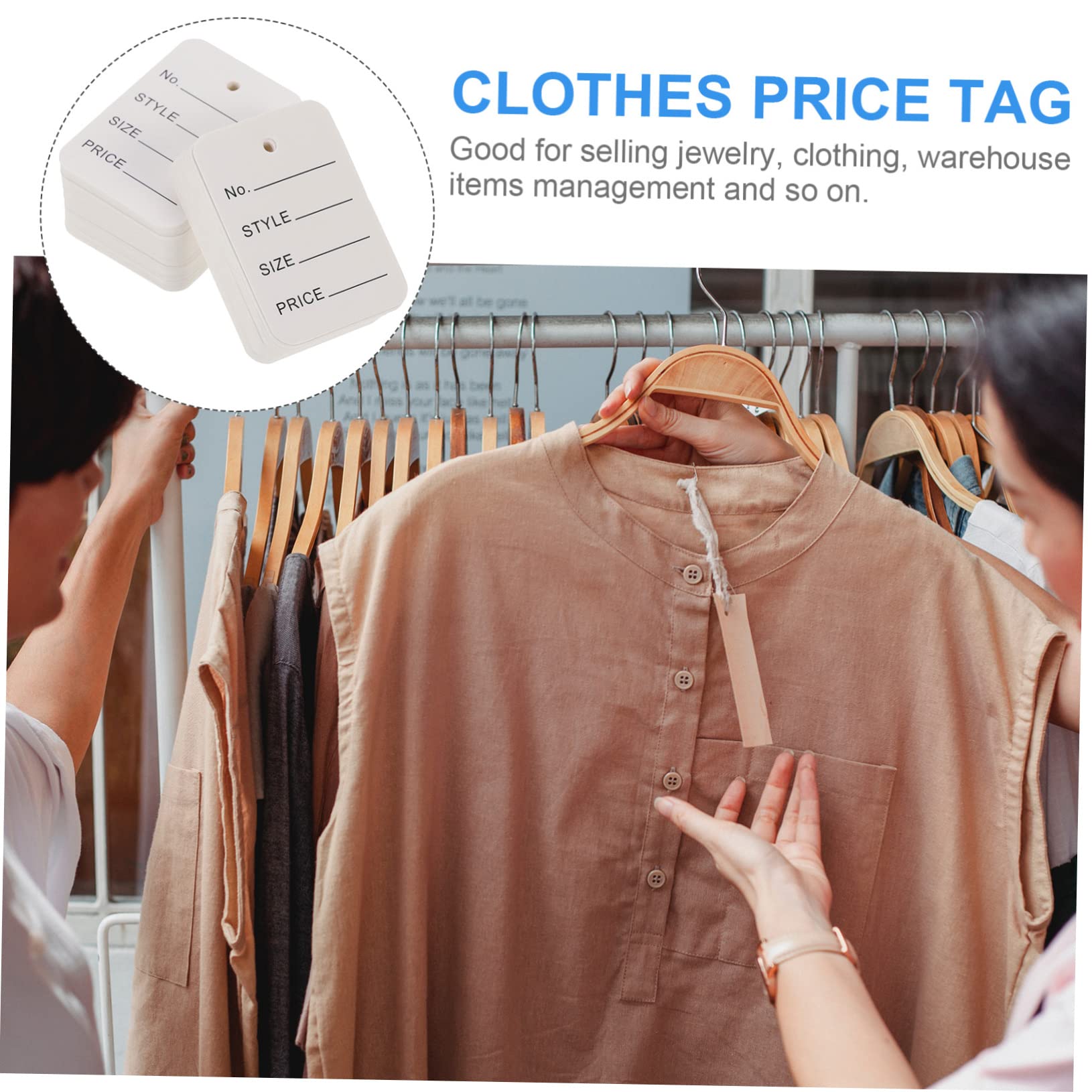 Operitacx 5000pezzi Etichette Appese Per Abbigliamento Scarpe e Tag Per Design Per Appendere Per Supermercati e Negozi