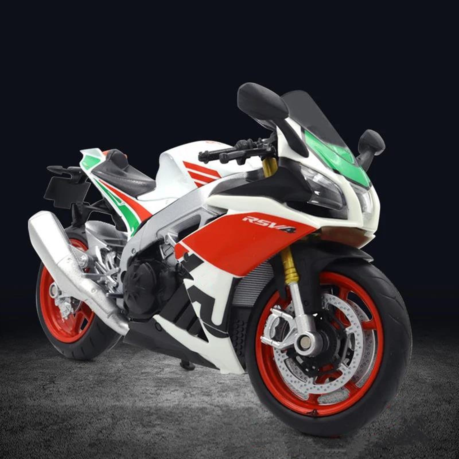 SEYXF Motorbike Toy 1/12 for Aprilia RSV4 RR1000 Motorcycle Model Simulation Alloy Toy(Red with Box)