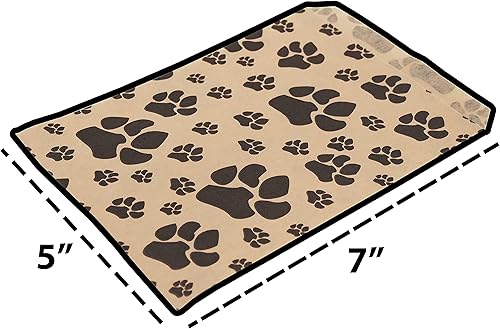 Miniatura 8 de CuteBox Pawprint - Bolsas de regalo de papel plano Kraft para manualidades, recuerdos de fiesta, venta al por menor, mercancía, ferias comerciales,