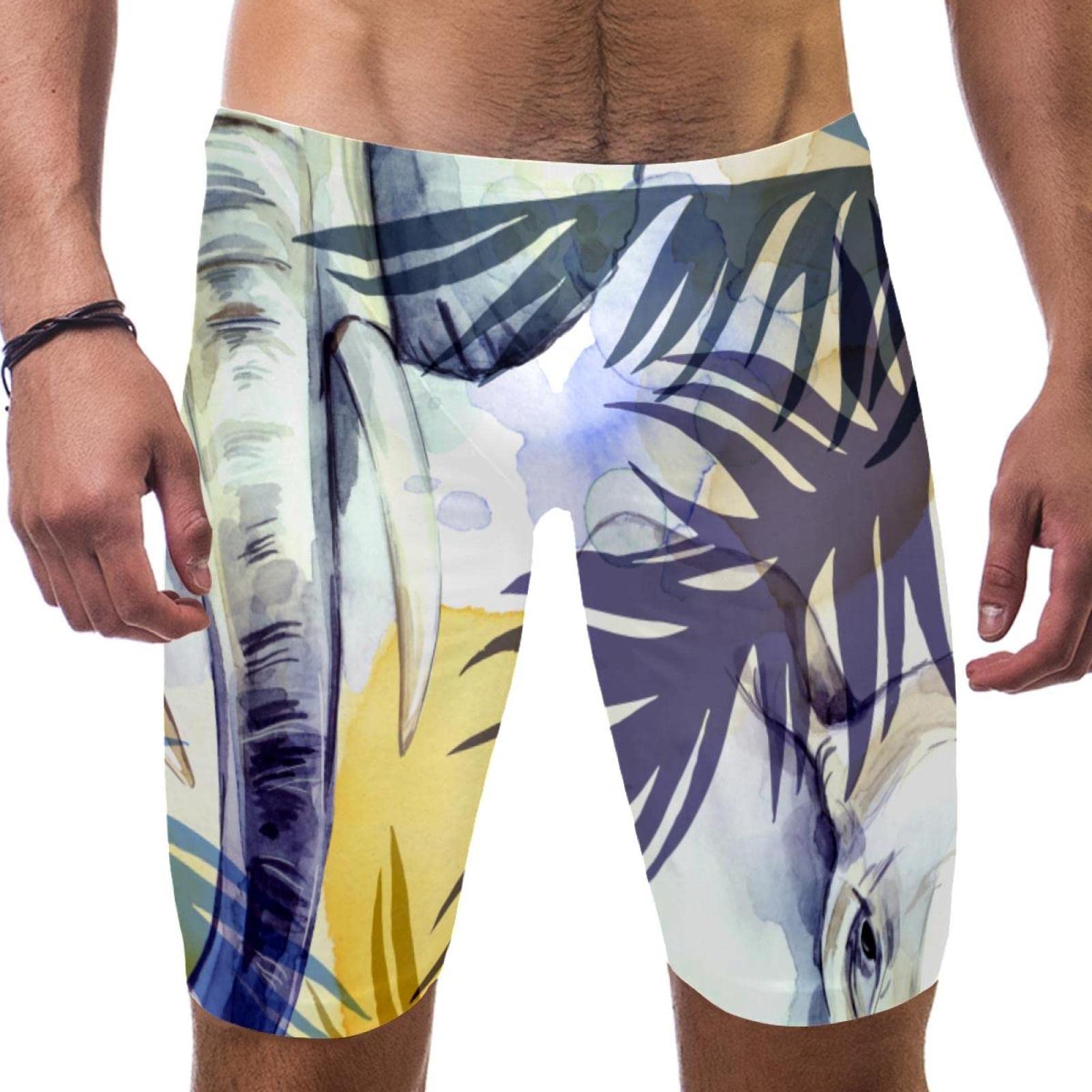 Bañador de natación largo para entrenamiento diario y competición Elefante Tropical talla S 7