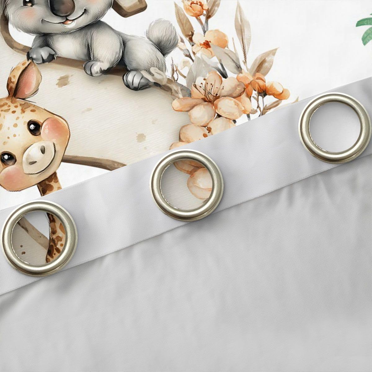 Homewish Kinder Dschungeltier Vorhänge 245x140(HxB)