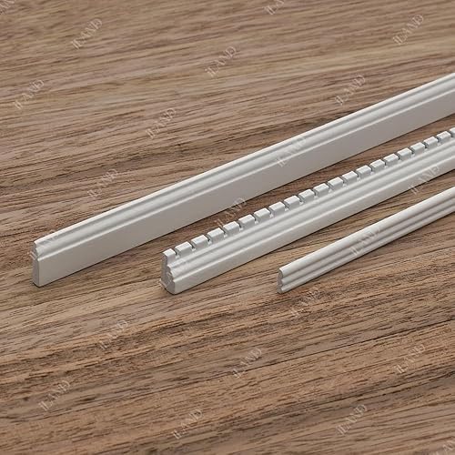 Miniatura 5 de iLAND Accesorios para casa de muñecas en miniatura a escala 112, adornos de casa de muñecas de madera y zócalo y cornisa de moldura de 17 pulgadas