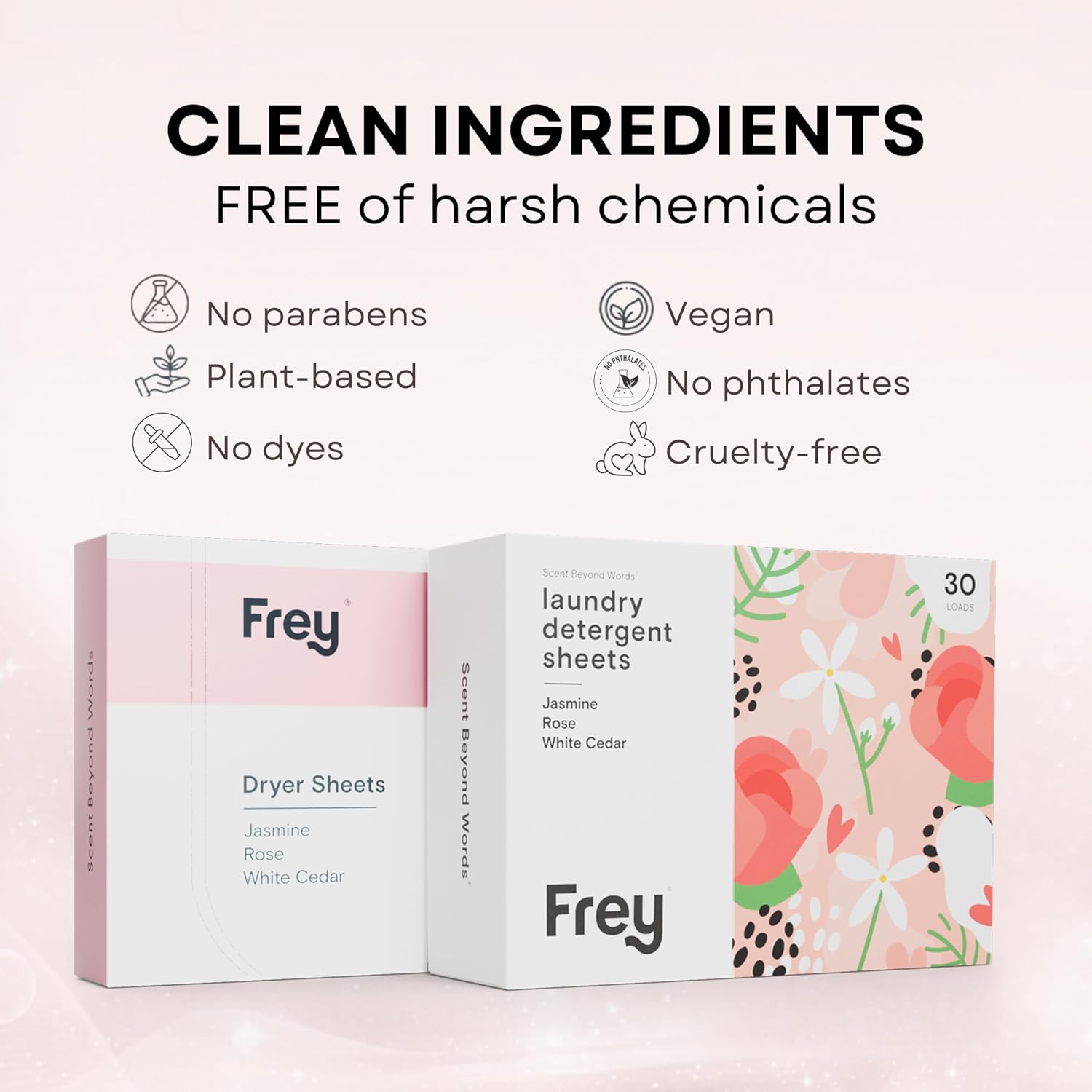 FREY Detergent & Dryer Sheets Eco Bundle, Jasmine Meadow image 5