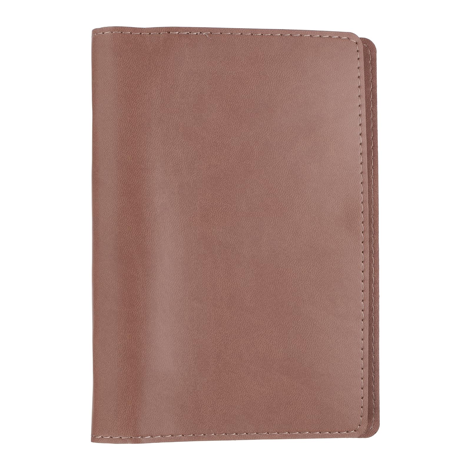 PATIKIL A6 PU Leather Binder Protector, 6 Ring Loose Leaf Notebook Protector Round Ring Binder Folder Cover Refillable Notebook for Photocard Collection Travel Journal Planner, Red