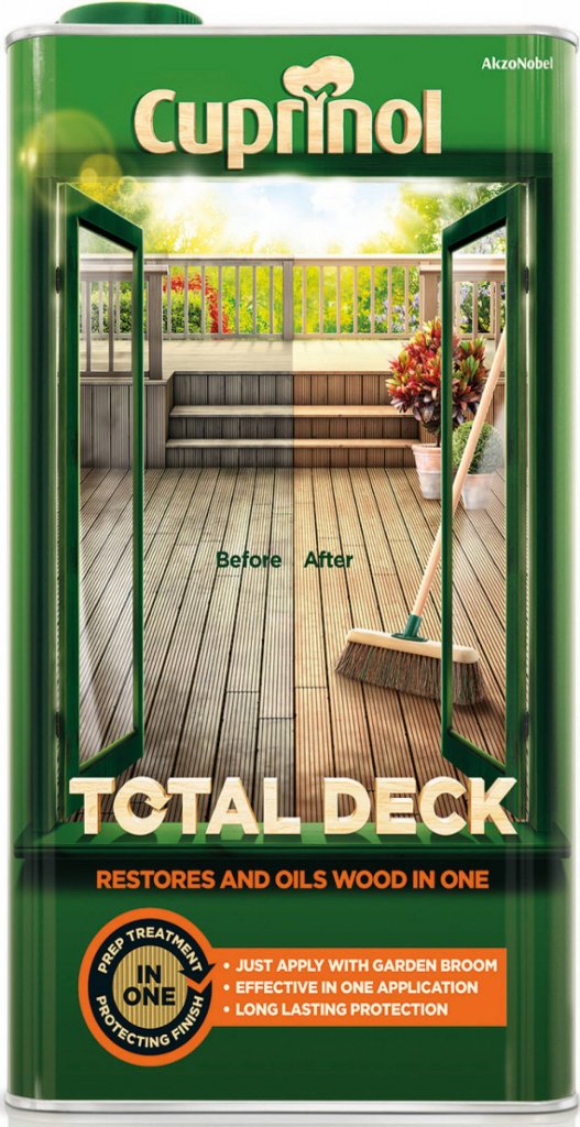 Cuprinol Total Deck Restorer & Oil Clear 5L