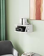 Projector Shelf for Wall, Floating Projector Wall Mount, Game Shelf for Xbox one S/X Series S, Holder Stand Accessories White