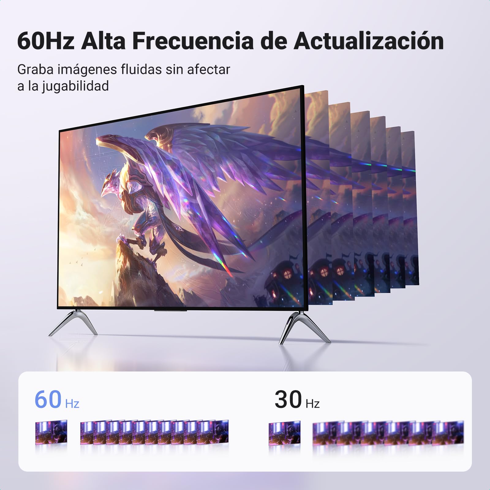 UGREEN Capturadora Vídeo HDMI 4K 1080P HD 60FPS Entrada USB C Tarjeta Capture para Streaming Juegos OBS Compatible con PC Switch PS5 Xbox MacBook iPad Cámara
