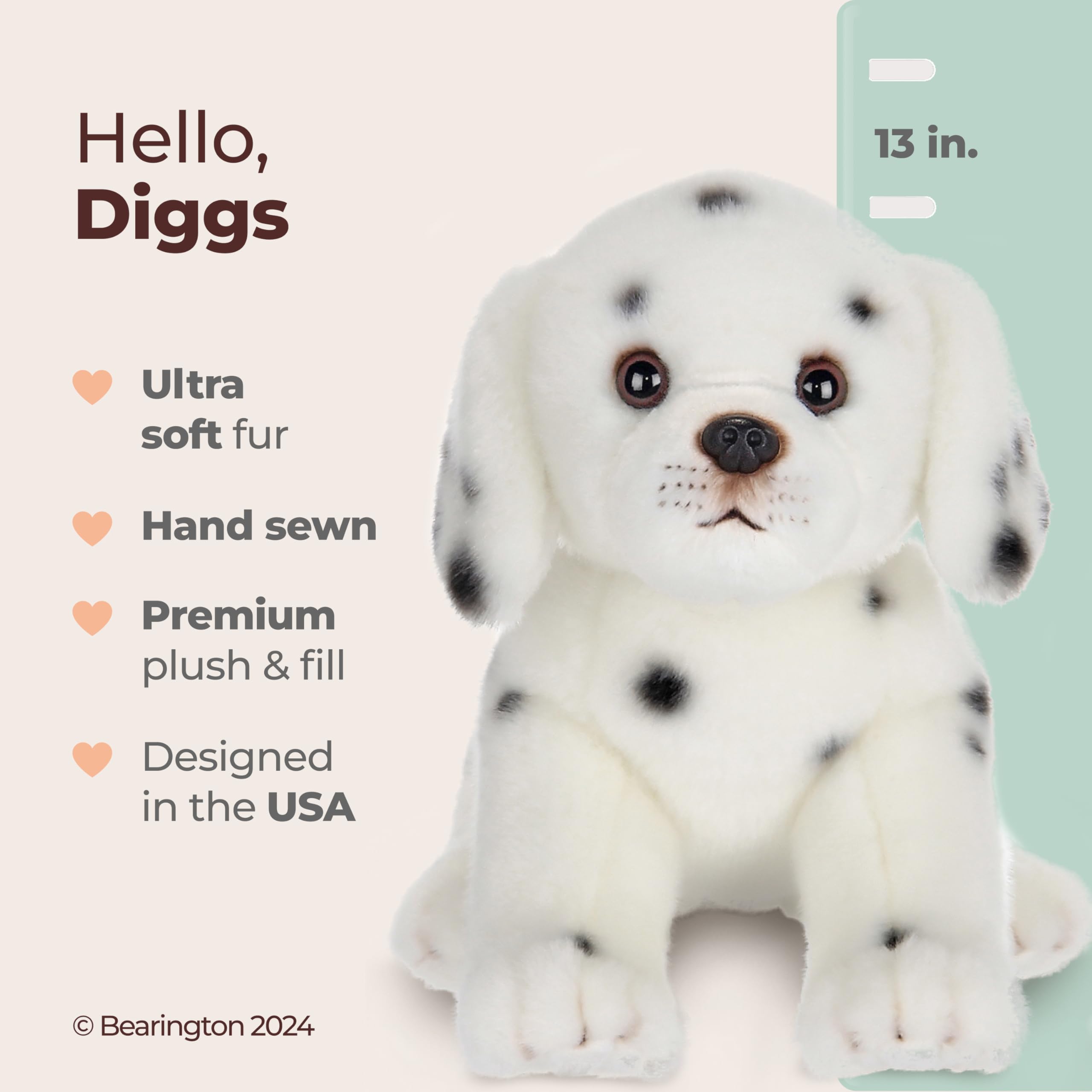 Amazon.co.jp: Bearington Diggs Diggs ダルメシアン ぬいぐるみ 13