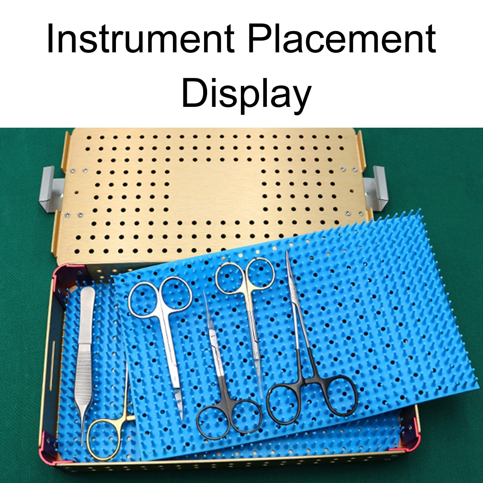 Caja De Esterilización De Instrumentos Médicos De Aleación De Aluminio De Doble Capa Con Almohadilla De Silicona,cirugía,caja De Esterilización De Instrumentos Quirúrgicos