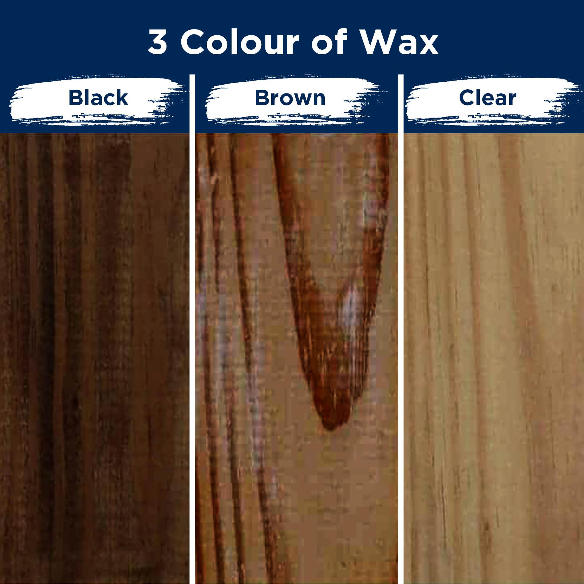 Furniture Paint Wax - 3.38 Fl Oz (100 ML) - Lasting Protective Finish, Fast Drying, Odor-Free, Non-Hazardous (Brown)