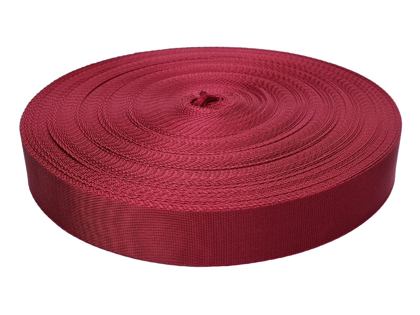 MONIDOOR Nylon Webbing 1.5 Inch 20 Yards Durable Flat Nylon Webbing Strap for Backpack,Cargo Strap,Pet Leash or Collar,Gardening,Craft (Burgundy,1.5 Inch,253816)