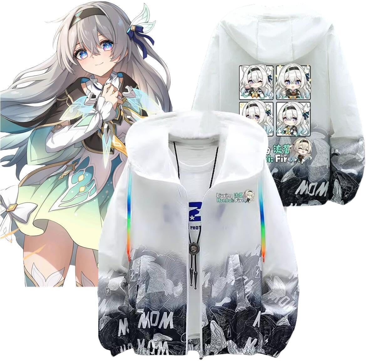 崩壊:スターレイル ホタル BAIT パーカー XL Amazon.co.jp: 崩壊スターレイル 日焼け止め服 流蛍 ホタル 印象