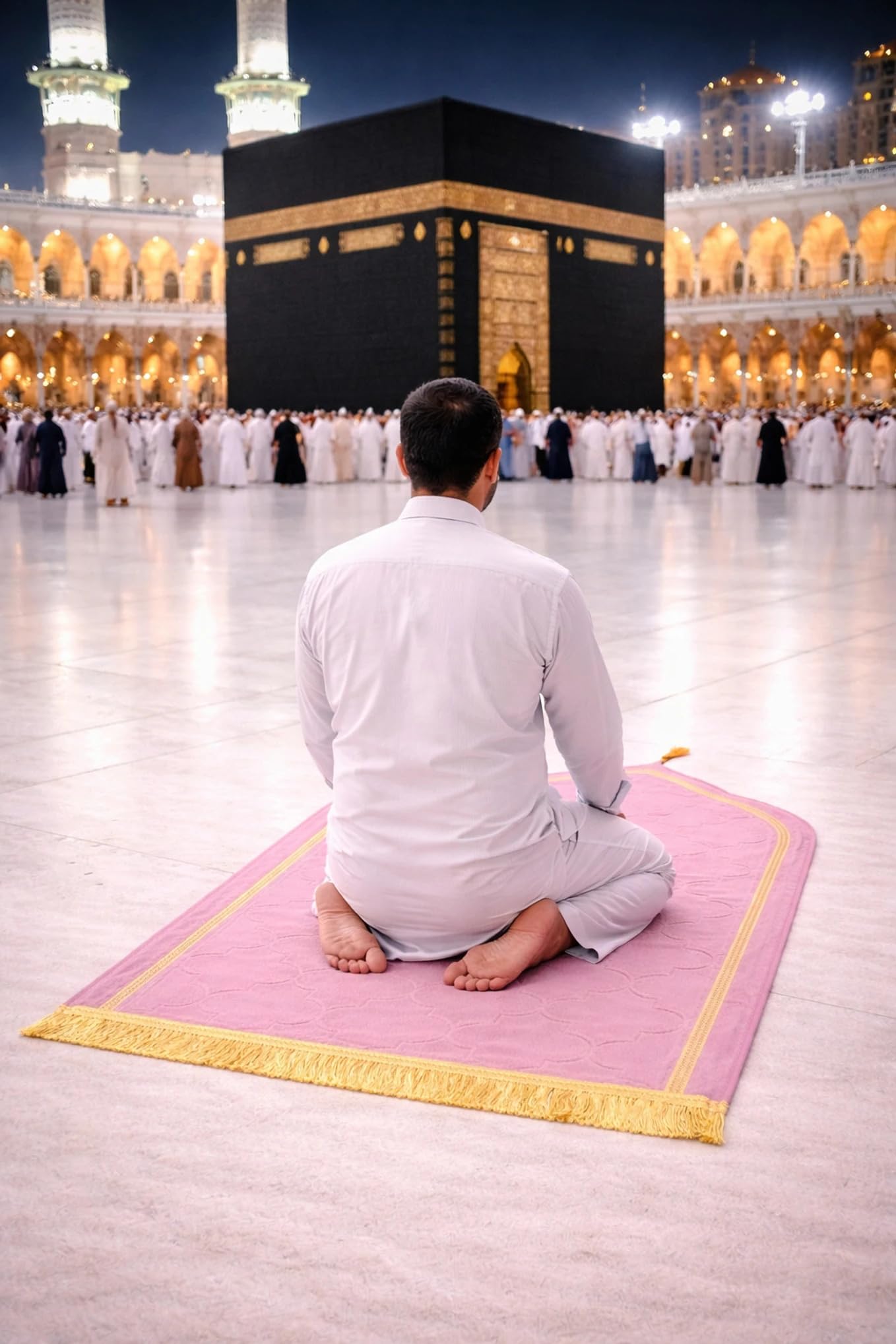 Janamaz Prayer Mat for Namaz – Premium Turkey Velvet Muslim Prayer