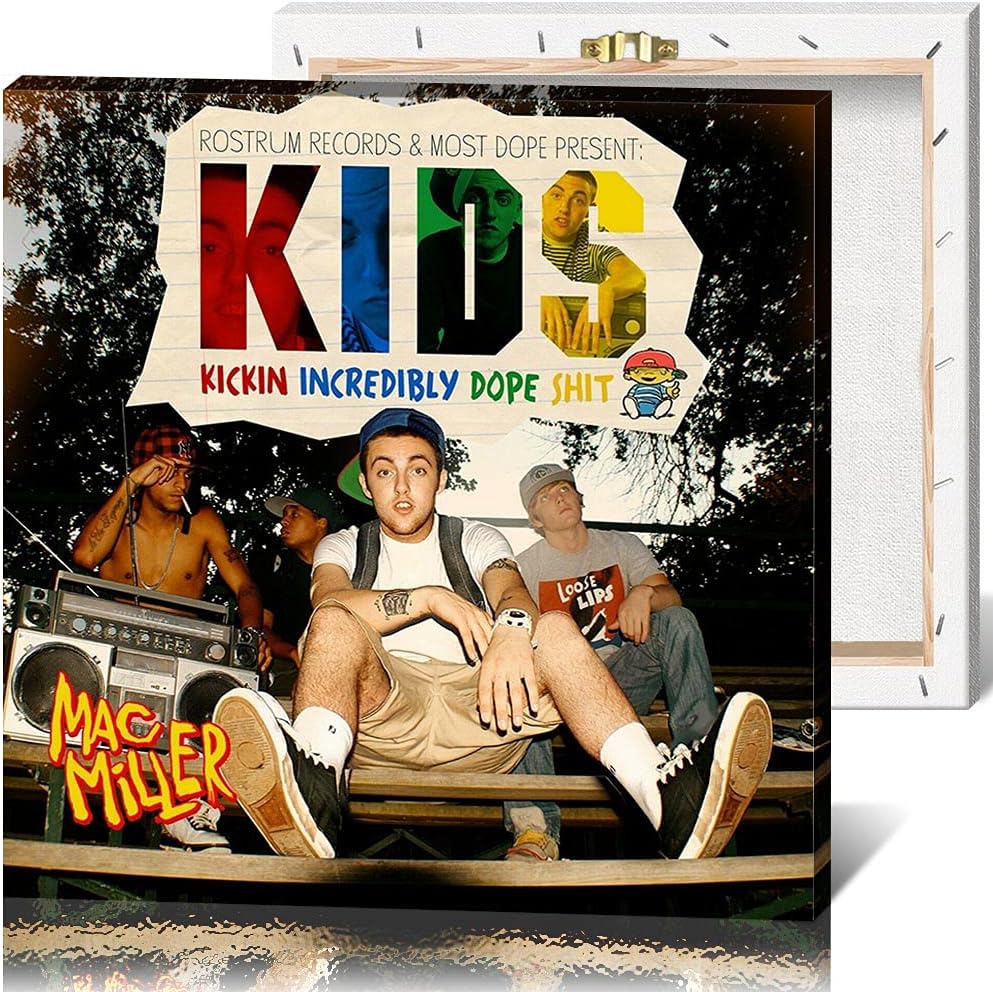 Sulili Mac Miller Kids Poster Art Print Wall Posters Size 20x20 Inches