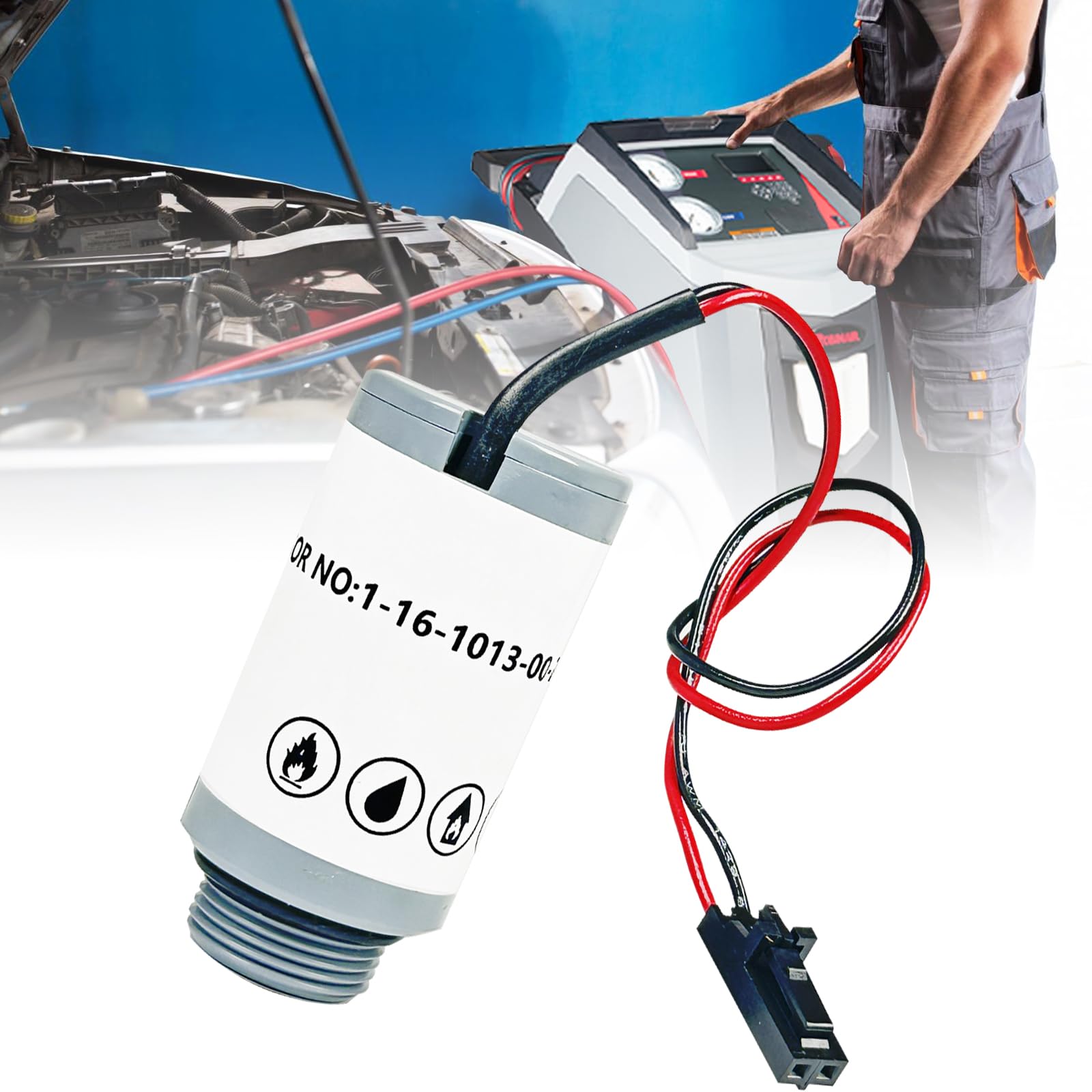 Replacement 16916 Oxygen Sensor for Robinair 16990/16995 Refrigerant Identifiers & R-1234yf Machines – Compatible with AC1234 Series (AC1234-4, AC1234