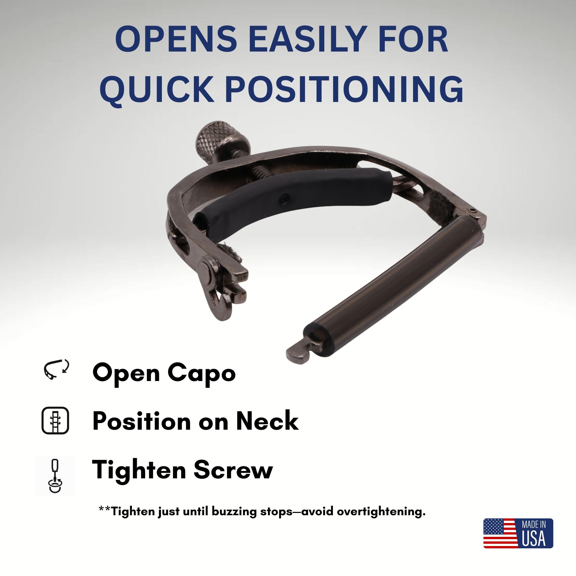 Paige™ Original Capo P-6N Capodastre Pour Guitare Électrique - Nickel Satiné - Ultra Léger Et Précis