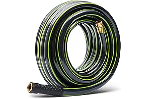 Worth Garden 3/4" x 25ft Water Hose - Durable 3/4 Inch Garden Hose