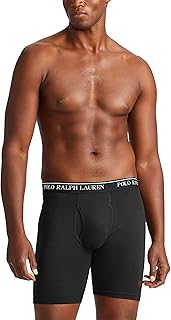 Men's Classic Fit Cotton Boxer Briefs, Trunks & Long Leg Available, 3-Pack
