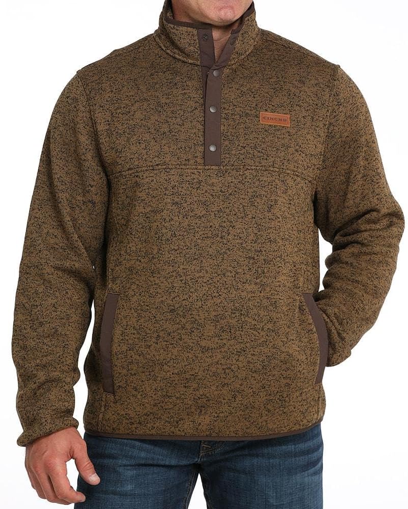 Cinch Men's Snap Khaki Pull Over