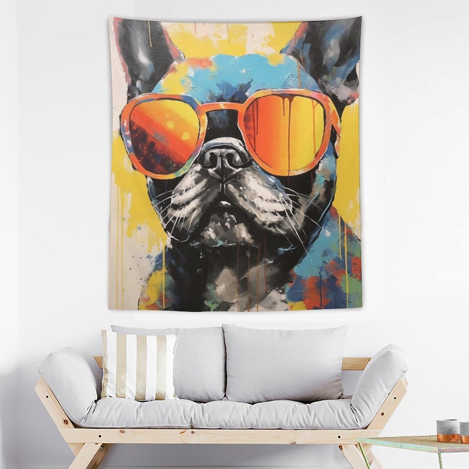 Amazon.co.jp: サングラスをかけたフレンチ ブルドッグ インテリア