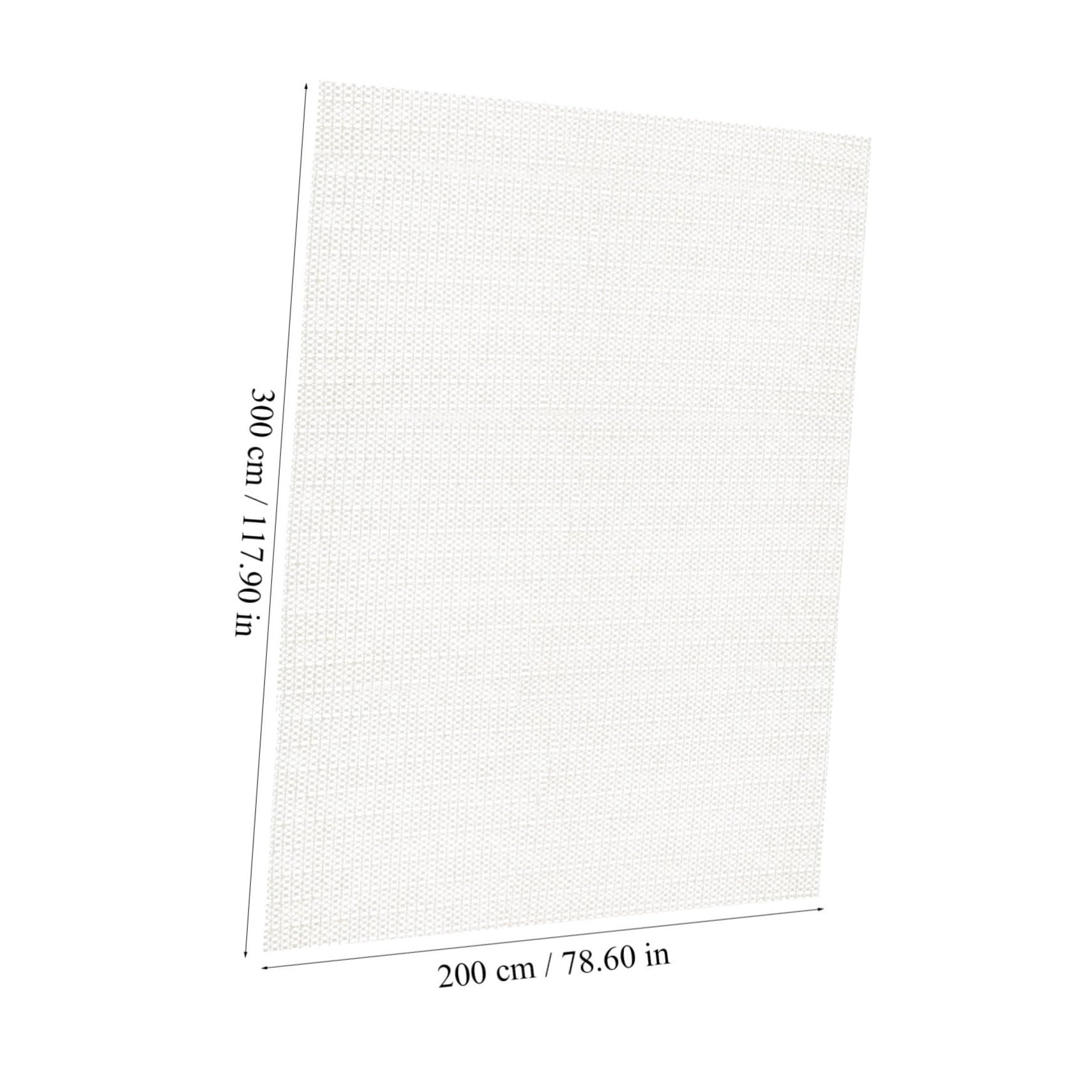 SEWACC Tapis Antidérapant pour Tapis 200x300 Cm en PVC Blanc