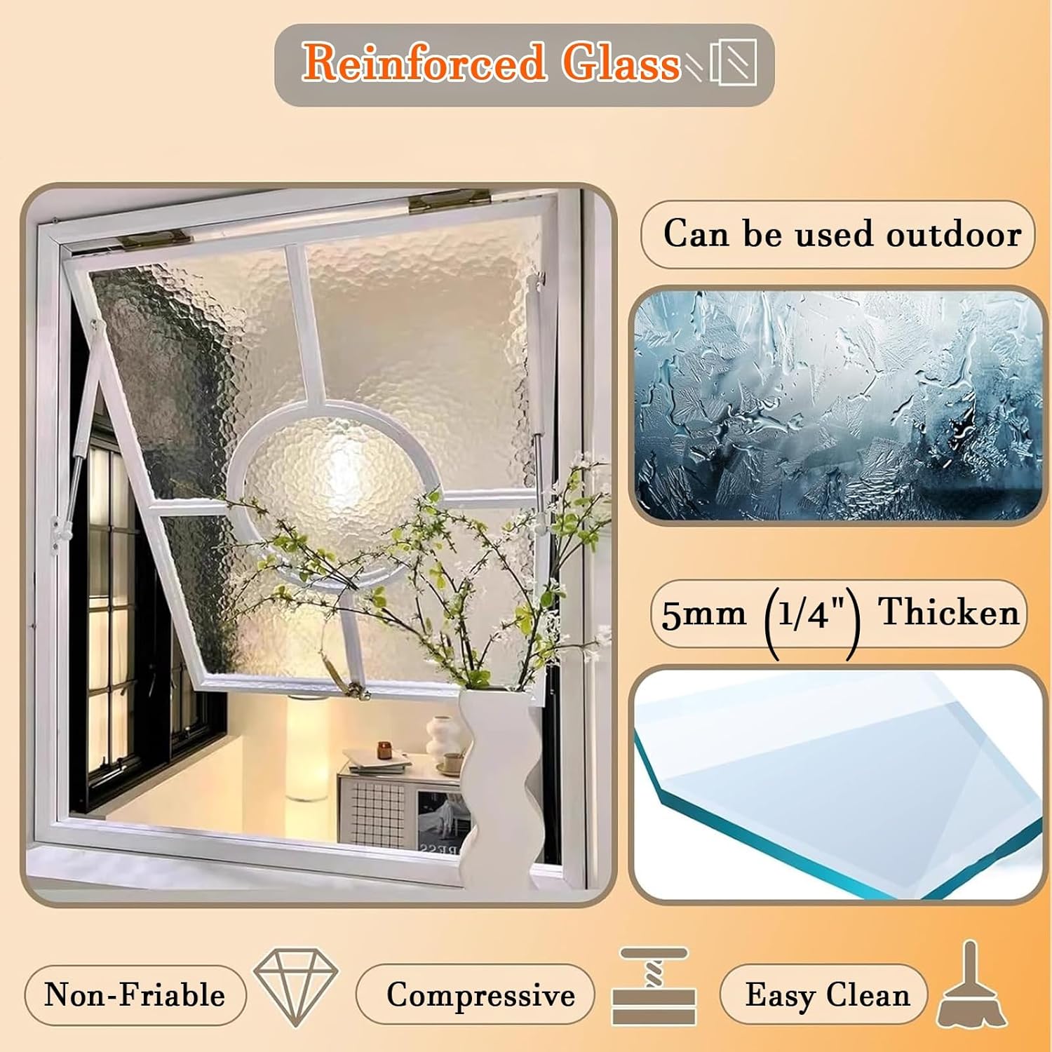 JKGHK House Service Window Flush Mount, Sliding Bedroom Single Hung Shed Windows, Rotatable Concession Window, Rectangle Open Household Windows with Handles(40x90cm)