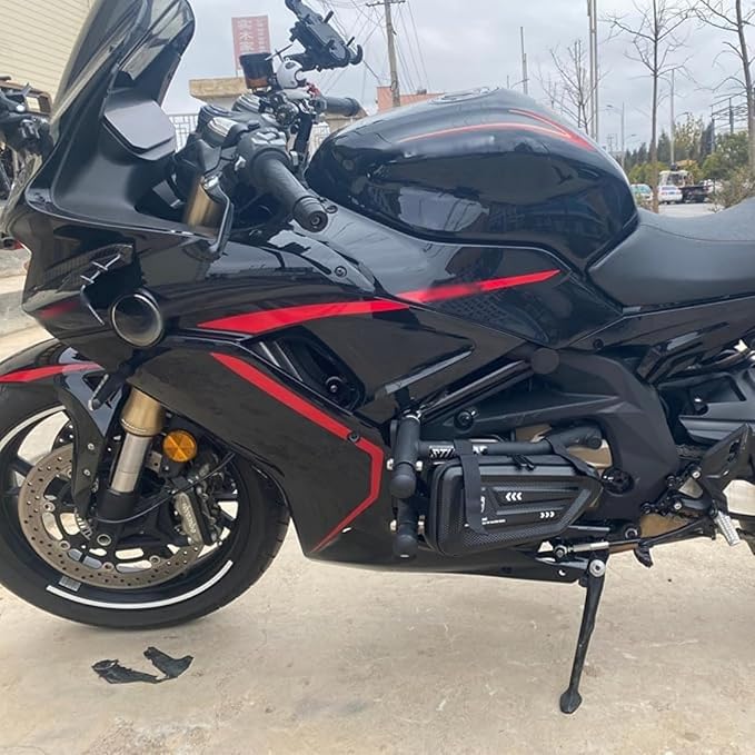 Bolsa lateral rígida impermeable para moto Vulcan S650 miniatura 4