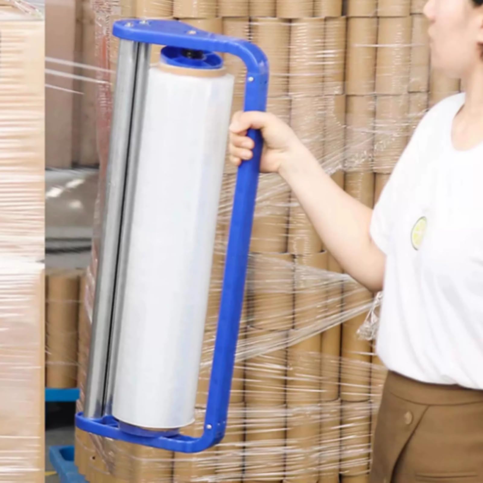 Stangenhalter For Stretchfolienspender, Folienspender, Manueller Stretchfolienspender, Ergonomisches Verpackungswerkzeug, 30 Kg Tragfähigkeit For Verpacken Von Verpackungspaletten