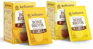 French Onion Bone Broth Packets Trial Pack (14 Servings) – Original Homestyle Chicken & French Onion, 2 Boxes