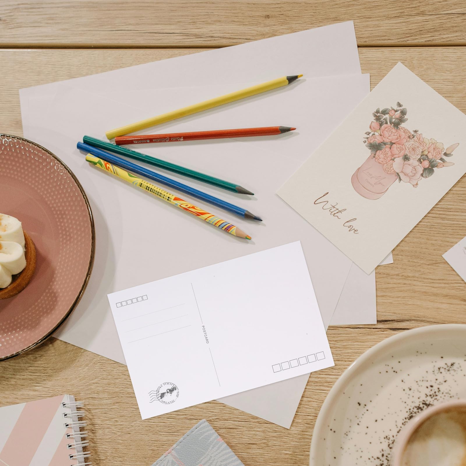 120 Leere Postkarten 4x6 Zoll Weißes Kartonpapier zum Schreiben