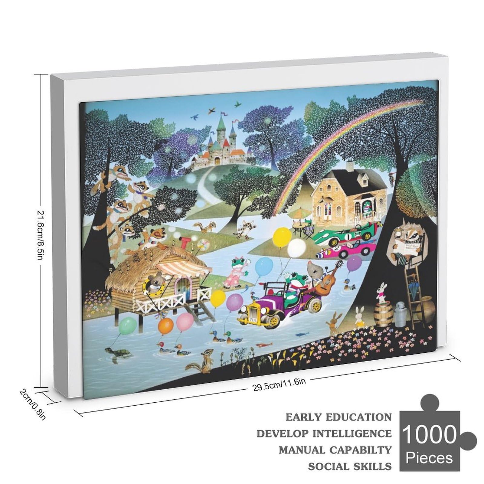 藤城清治　光と影のファンタジアケロヨンのユートピア　ジグソーパズル1000ピース Amazon | 藤城清治 光と影のファンタジア 夢がとぶ