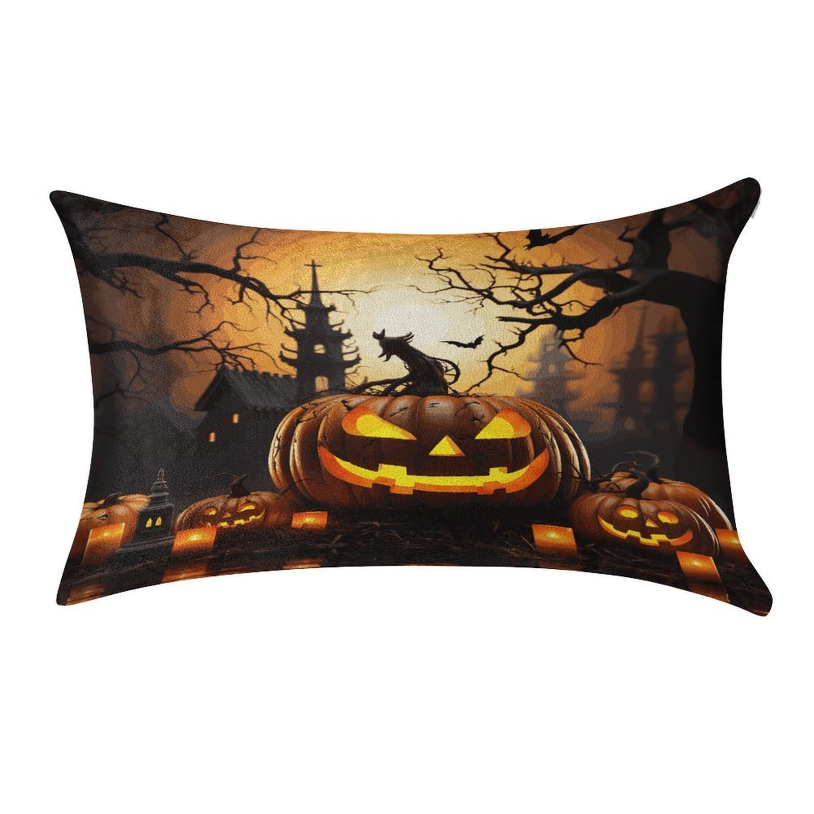Btcowzrv Style Halloween Pumpkin Pillow Cover Pillow Case Pillowcase