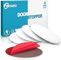 Vista 9 de Neoera - Tope para puerta de pared de goma suave redonda, protector de pared de silicona, 9.8 pies, autoadhesivo para puerta