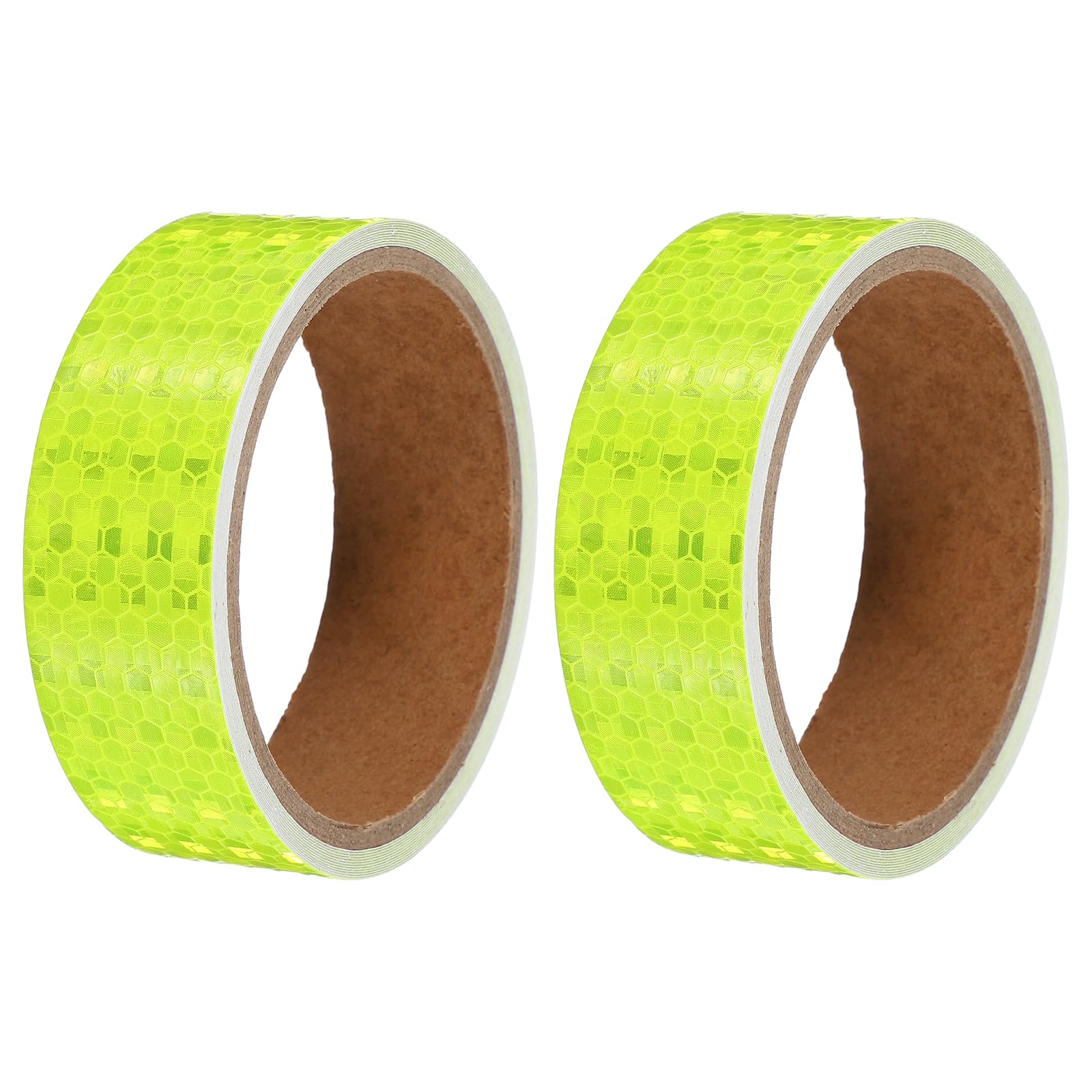 PATIKIL Reflective Tape, (1.2 Inch x 10 Ft, Bright Green) (2 Roll), Waterproof Self Adhesive Safety Warning Stickers Outdoor Night Reflector Tape, Suit for - Truck/Trailer/Car