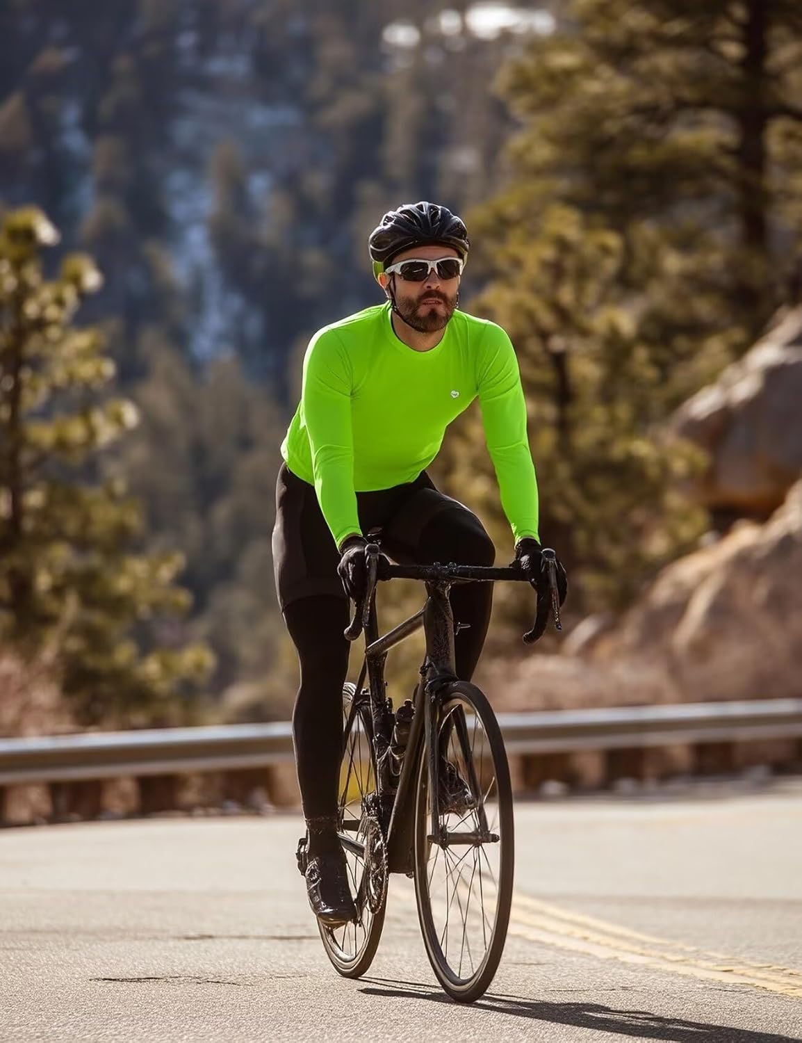 Zengjo Mens Baselayer Shirt Long Sleeve Athletic Running T Shirts Lightweight Undershirt - Image 3