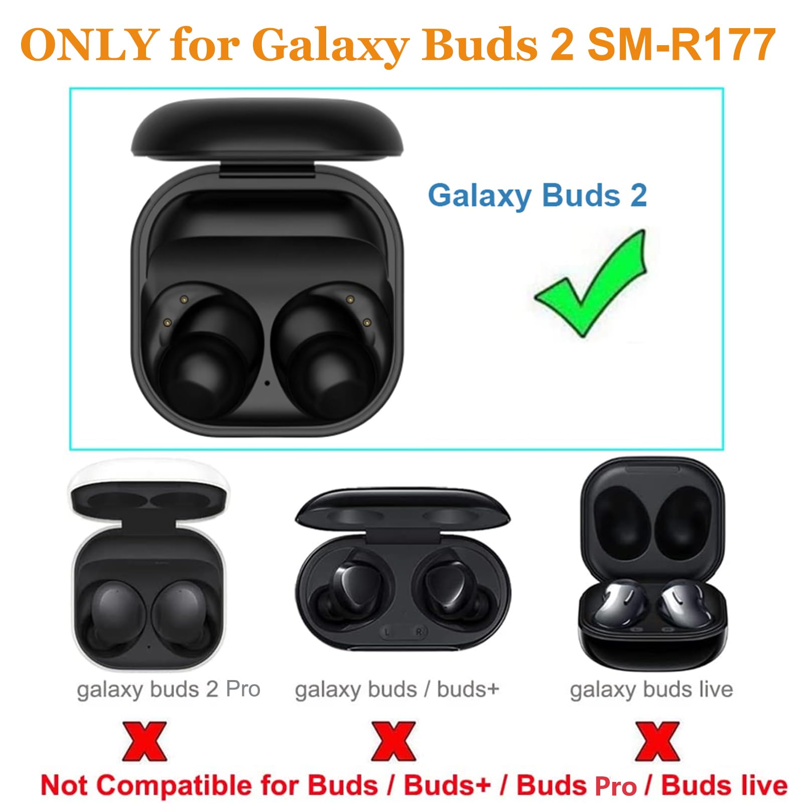 Amazon.com: Threeeggs for Galaxy Buds 2 Charging Case, Replacement