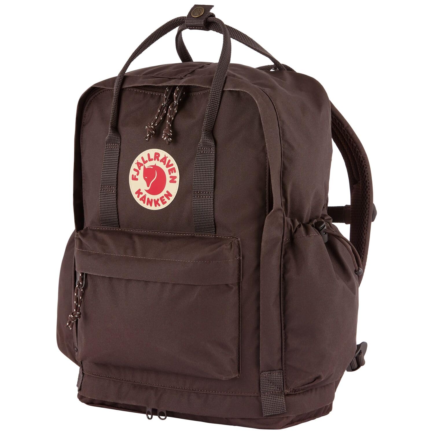 Fjällräven zaino per laptop con scomparto per laptop Kånken Outlong Black Oak marrone scuro