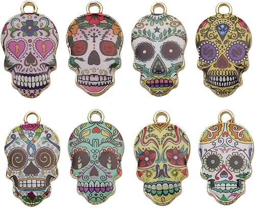 Miniatura 1 de WOCRAFT - Dijes esmaltados chapados en oro para bisutería, elaboración de collares, pulseras, aros, slime, accesorios para manualidades de joyería