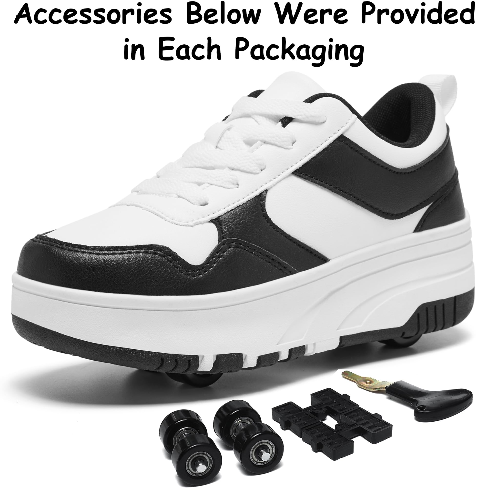 ANEFUN Ragazzi Ragazze Scarpe con Ruote Pattini Pattinaggio Bambini Pattini a Rotella Scarpe con 4 Ruote Rimovibili Comfort Sport Outdoor per Bambini