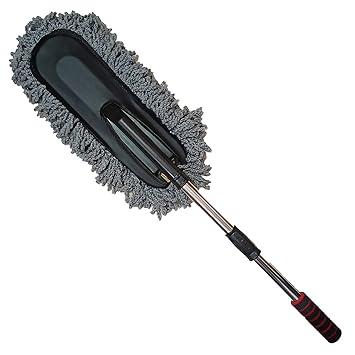 Shelter hub Enterprises - Flexible Microfiber Interior Exterior Car Wash Duster, Wet & Dry Home Kitchen Office Cleaning Microfiber Brushes with Expandable Handle