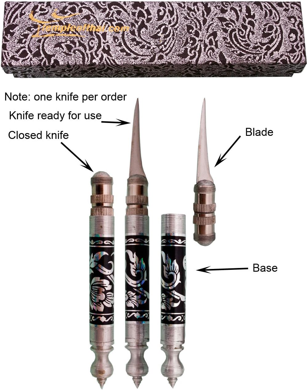 Thai Demi Vegetable & Fruit Carving Knife in Mulberry Paper Box