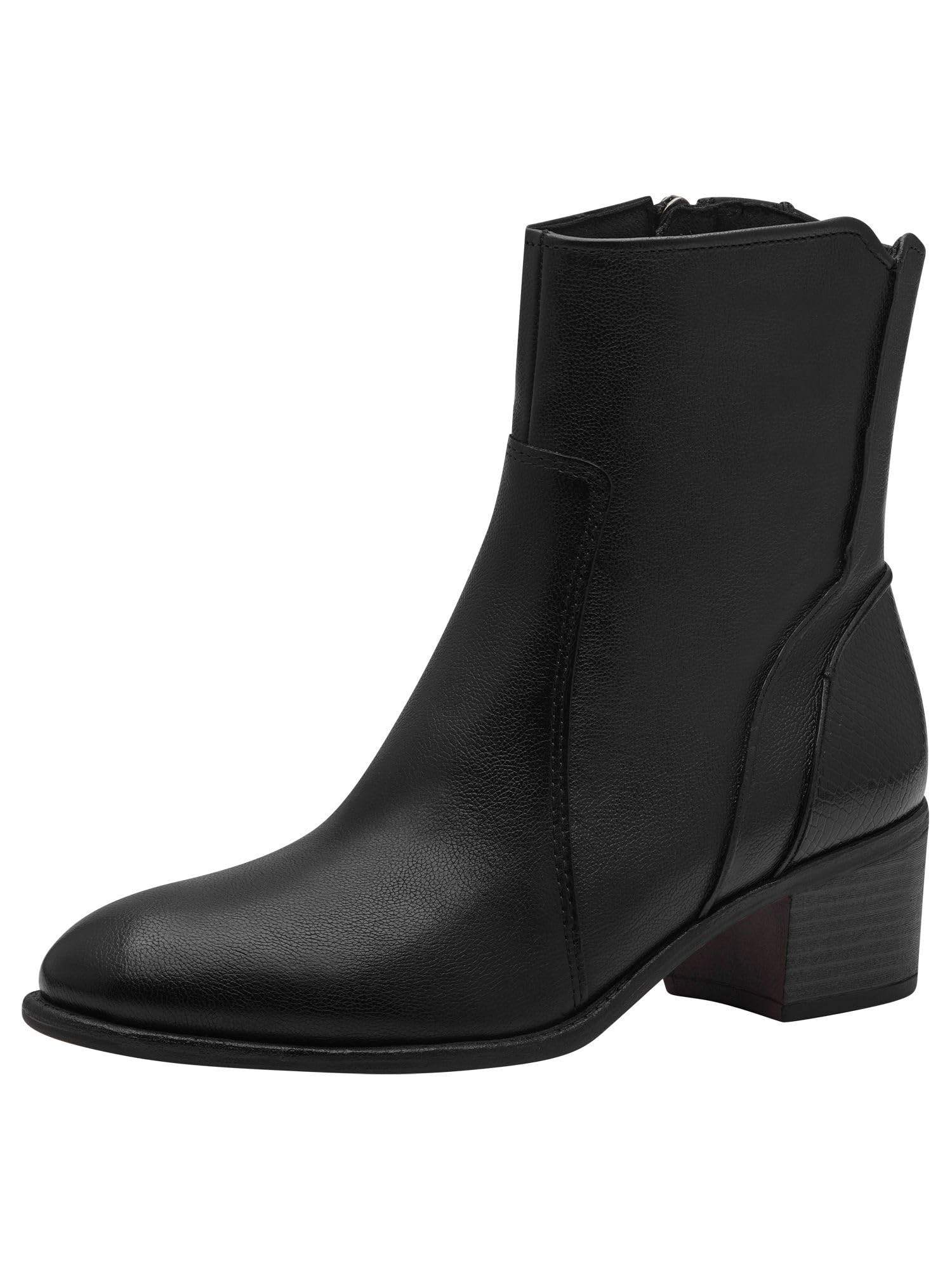 MARCO TOZZI Women's Cowboy Leather Heeled Ankle Boots