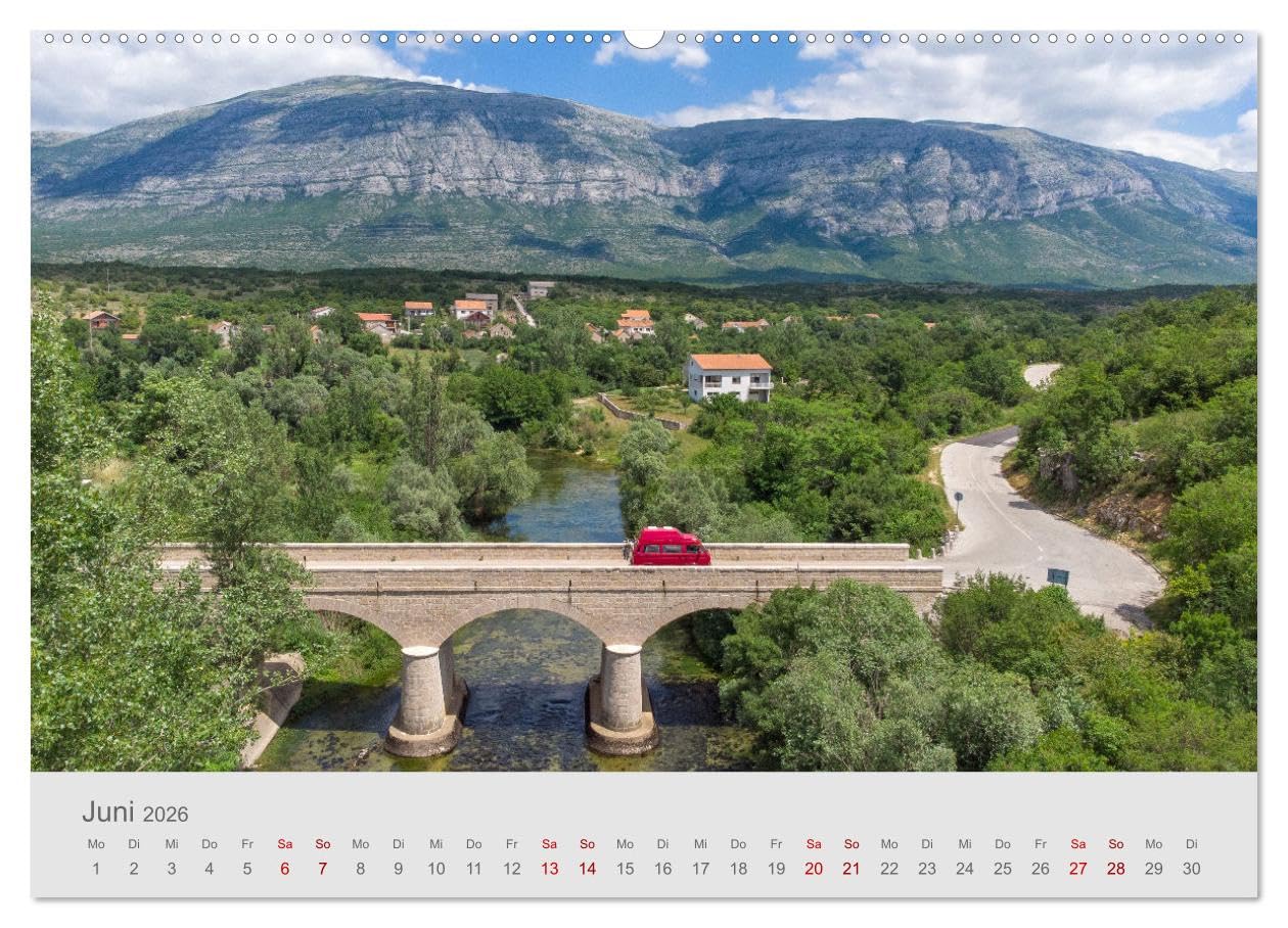 Abenteuer Camping in Kroatien (hochwertiger Premium Wandkalender 2026 DIN A2 quer), Kunstdruck in Hochglanz: Vanlife, Caravaning und Camping an der Adria (CALVENDO Orte)