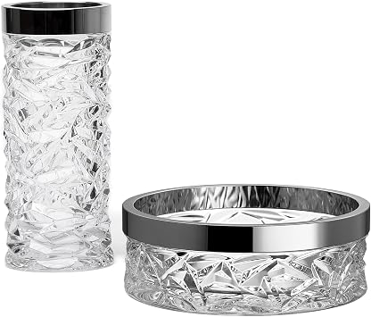 Orrefors Carat Vase & Bowl Set