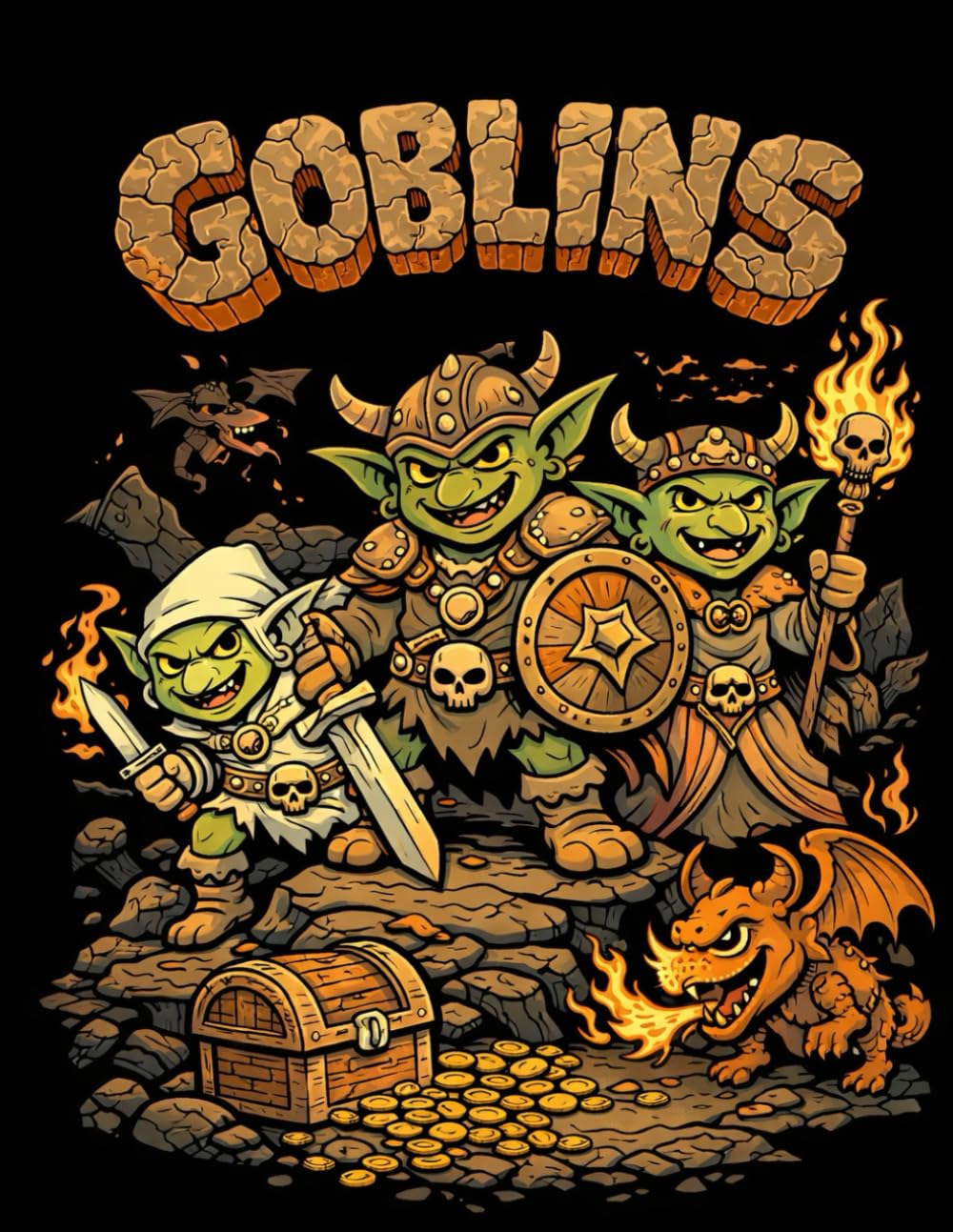 Goblins Coloring Book: Ages 10 & UP (Sword & Sorcery Coloring Book Series)