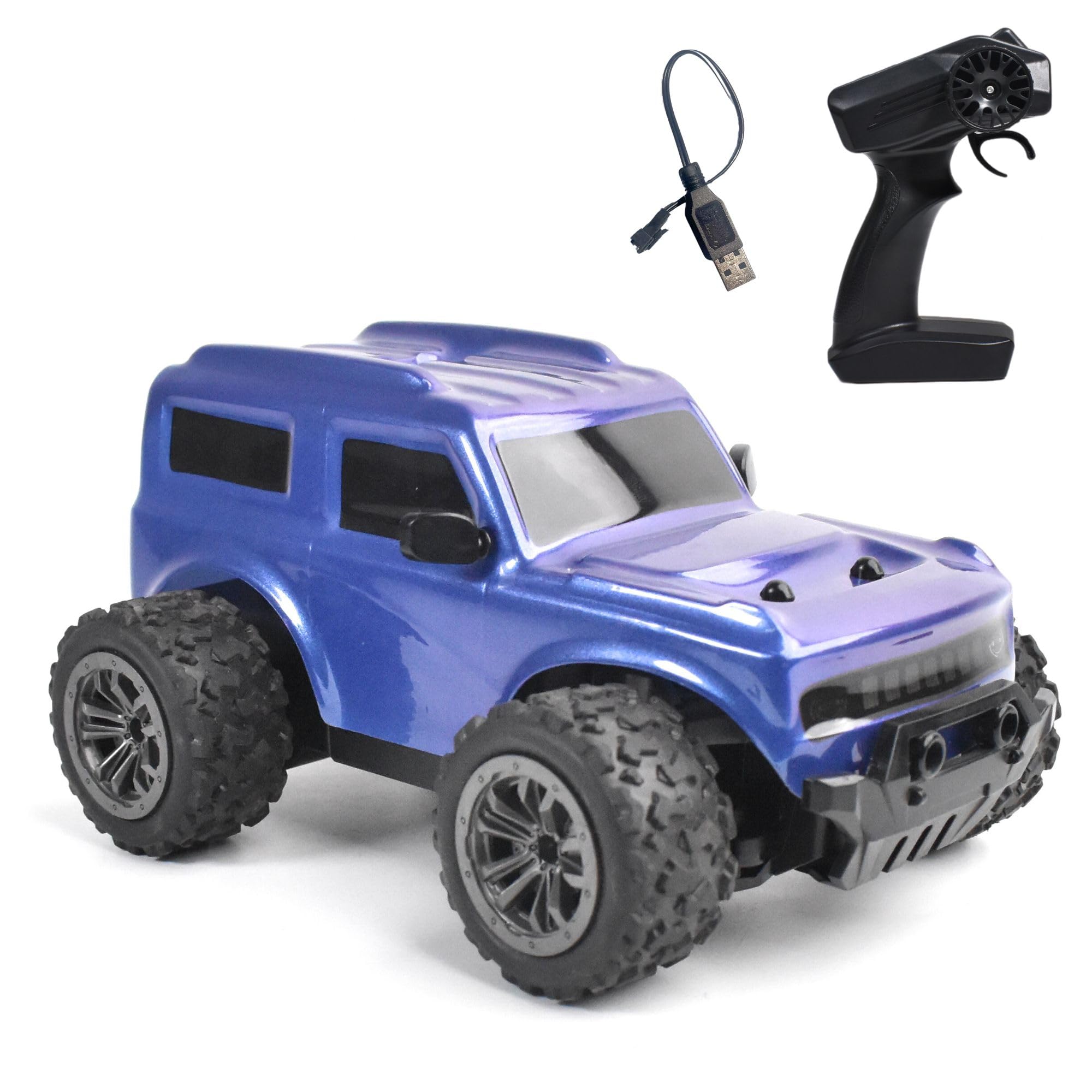 Bumble Remote Control Car | 25Kmph, 2.4Ghz | Rc Car, Remote Car, Rc Cars, Differential Axle Control, Durable PVC Shell, Long Range Remote, Boost Mode, Dune Racer (Purple)-image-39