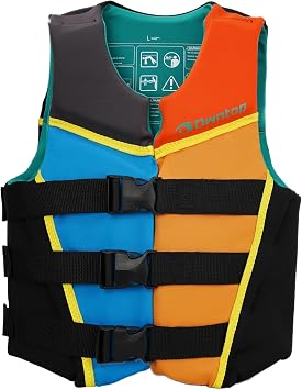 Owntop Swim Vest Youth | Lightweight & Breathable | Adjustable Safety Straps & Buckles | Easy-to-spot Colors | Swimming Training, Kayak, Boating | Fit for 50-125 lbs