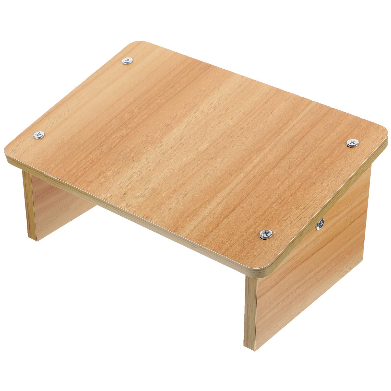 Repose-pied en bois ergonomique kaki - Support anti-fatigue portable