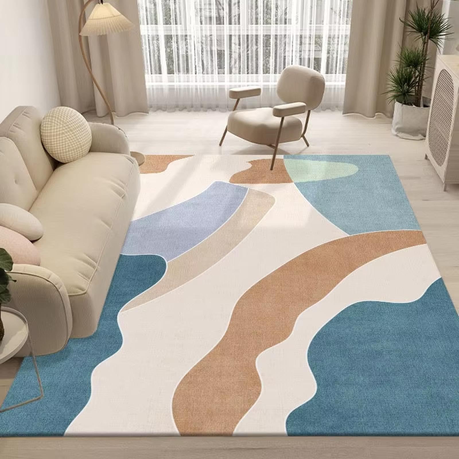 Tapis boho pour salon et cuisine design bohème 160x210